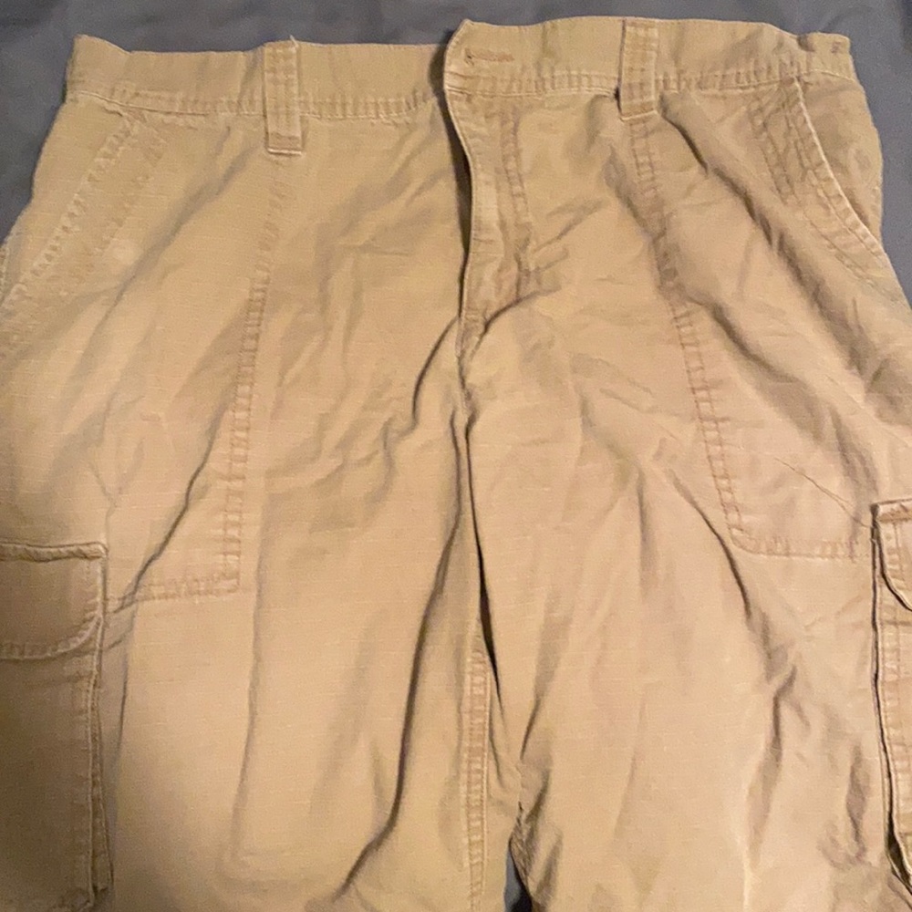 Khaki Cargo Shorts.